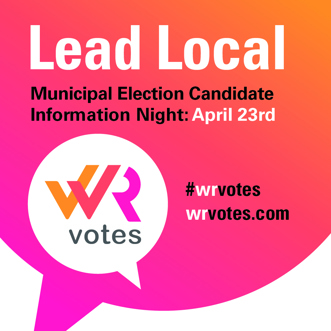 Lead Local: Municipal Election Candidate Information Night Poster